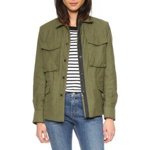 RAG & BONE Utility Shirt Jacket, Green, 0